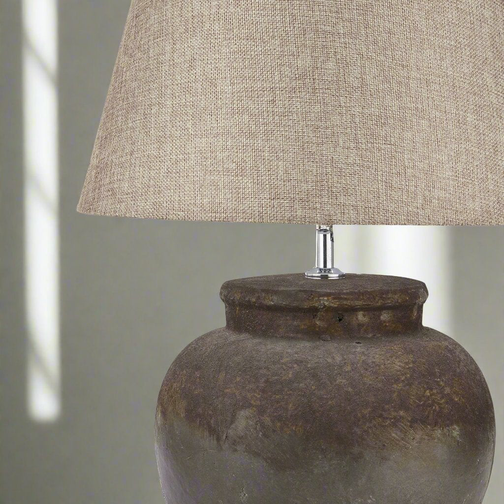 Castello Aged Stone Ceramic Table Lamp