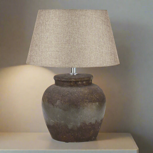 Castello Aged Stone Ceramic Table Lamp