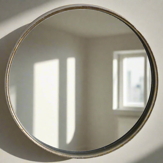 Bronze Narrow Edged Wall Mirror