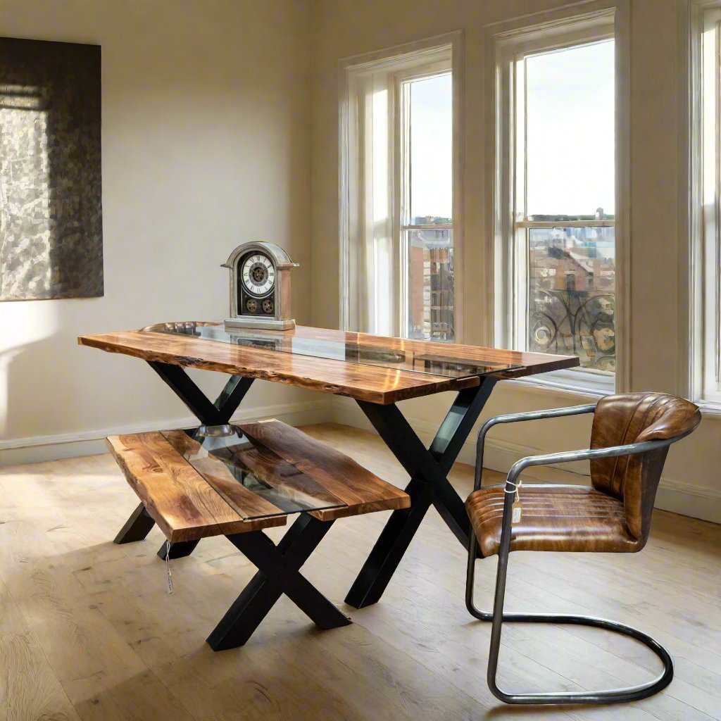 Live Edge Collection River Dining Table