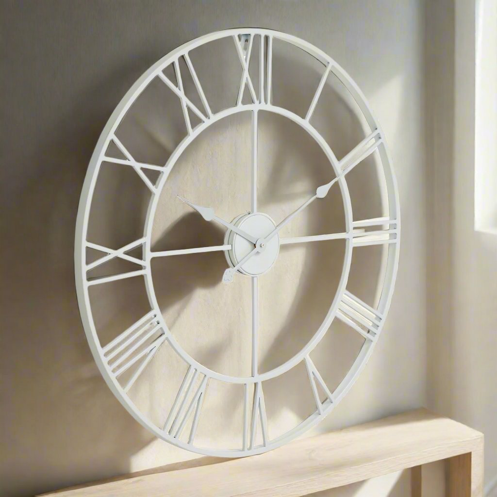 White Skeleton Wall Clock