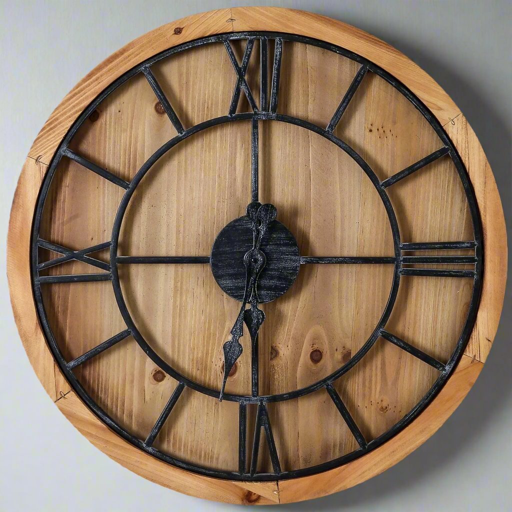 Williston Large Wooden Wall Clock