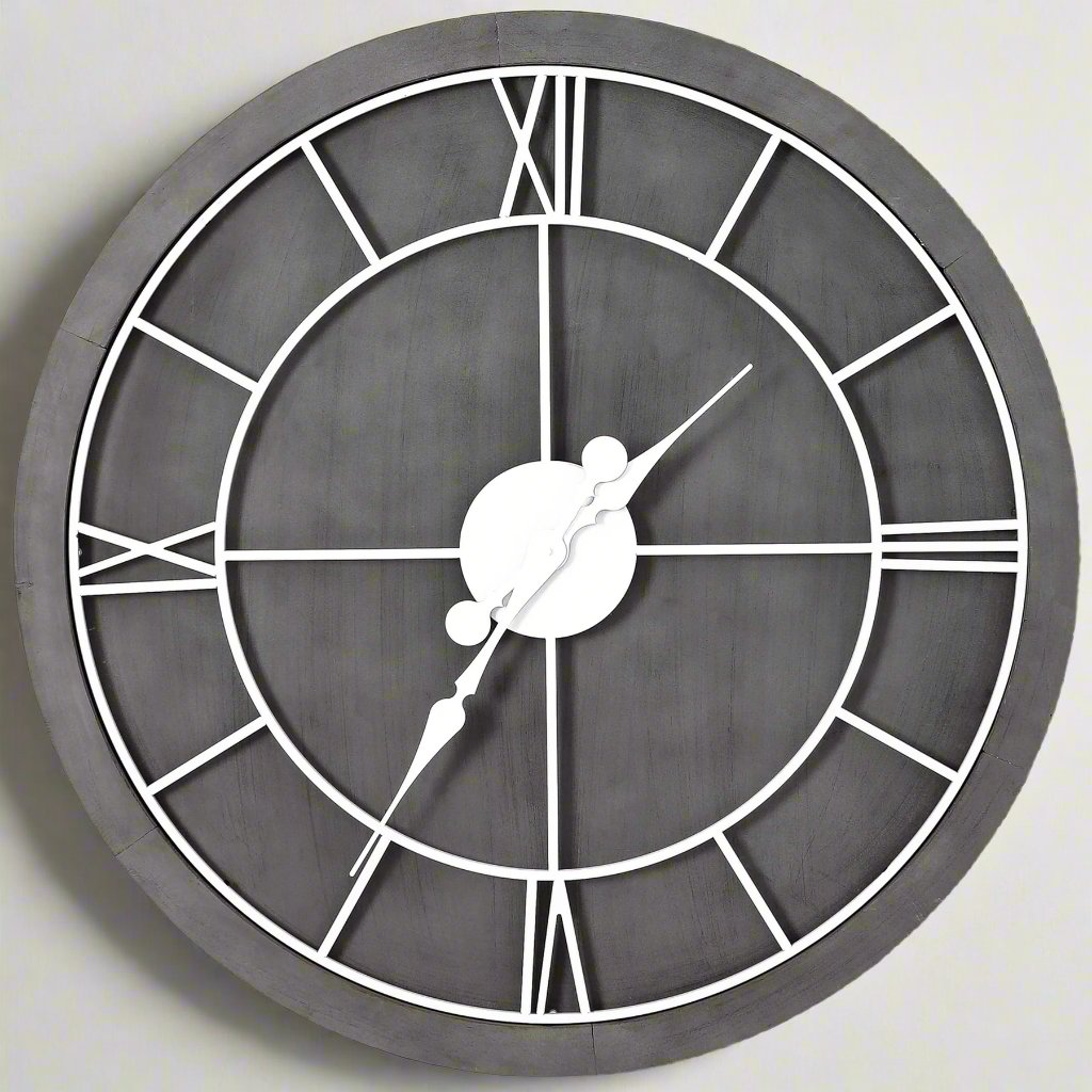 Williston Grey Wall Clock