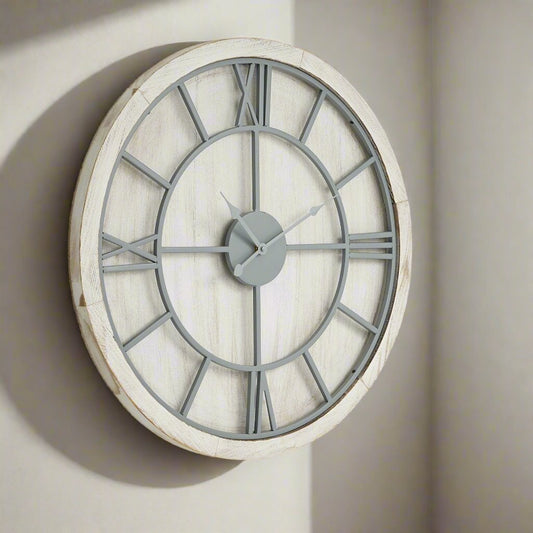 Williston White Wall Clock