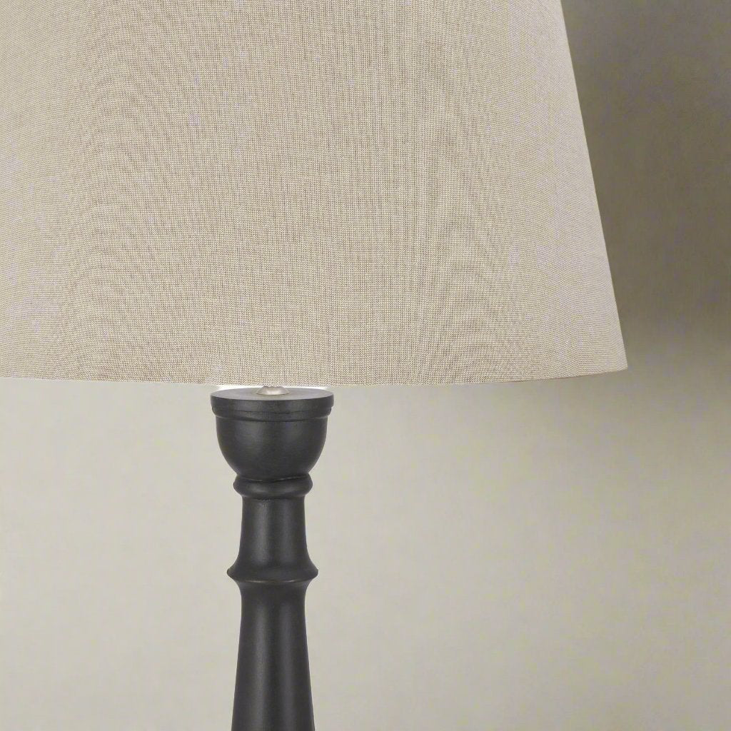 Delaney Grey Droplet Floor Lamp With Linen Shade