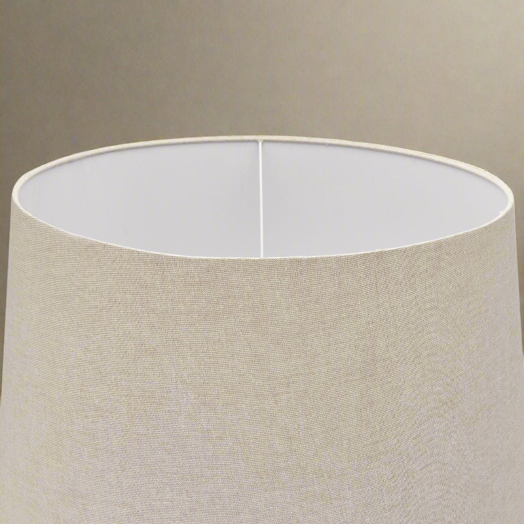 Delaney Grey Droplet Floor Lamp With Linen Shade