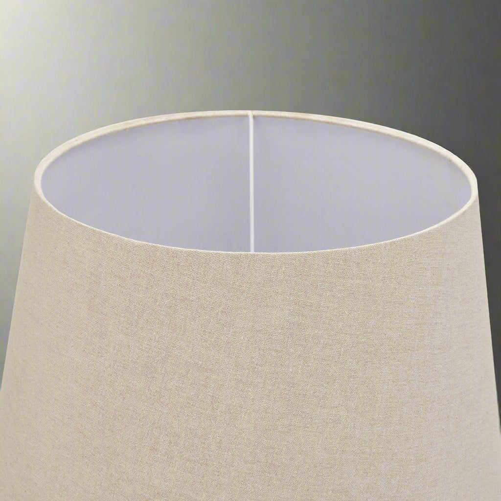 Delaney Collection Grey Urn Lamp With Linen Shade