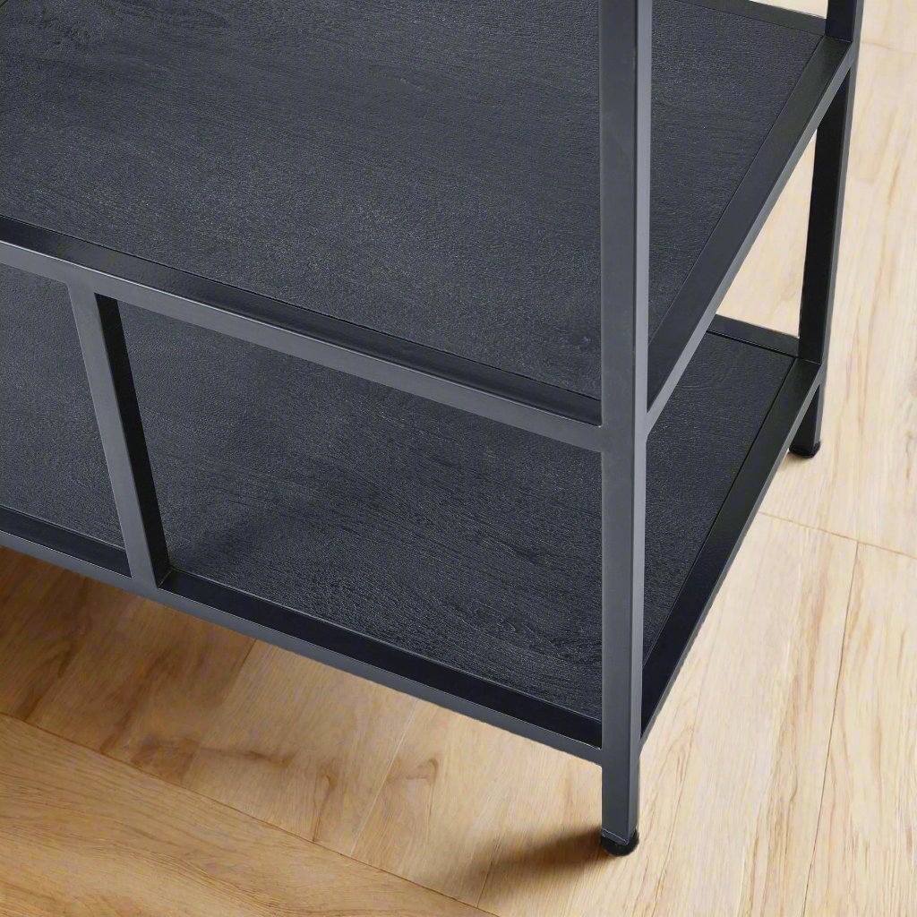 Large Black Multi Shelf Unit