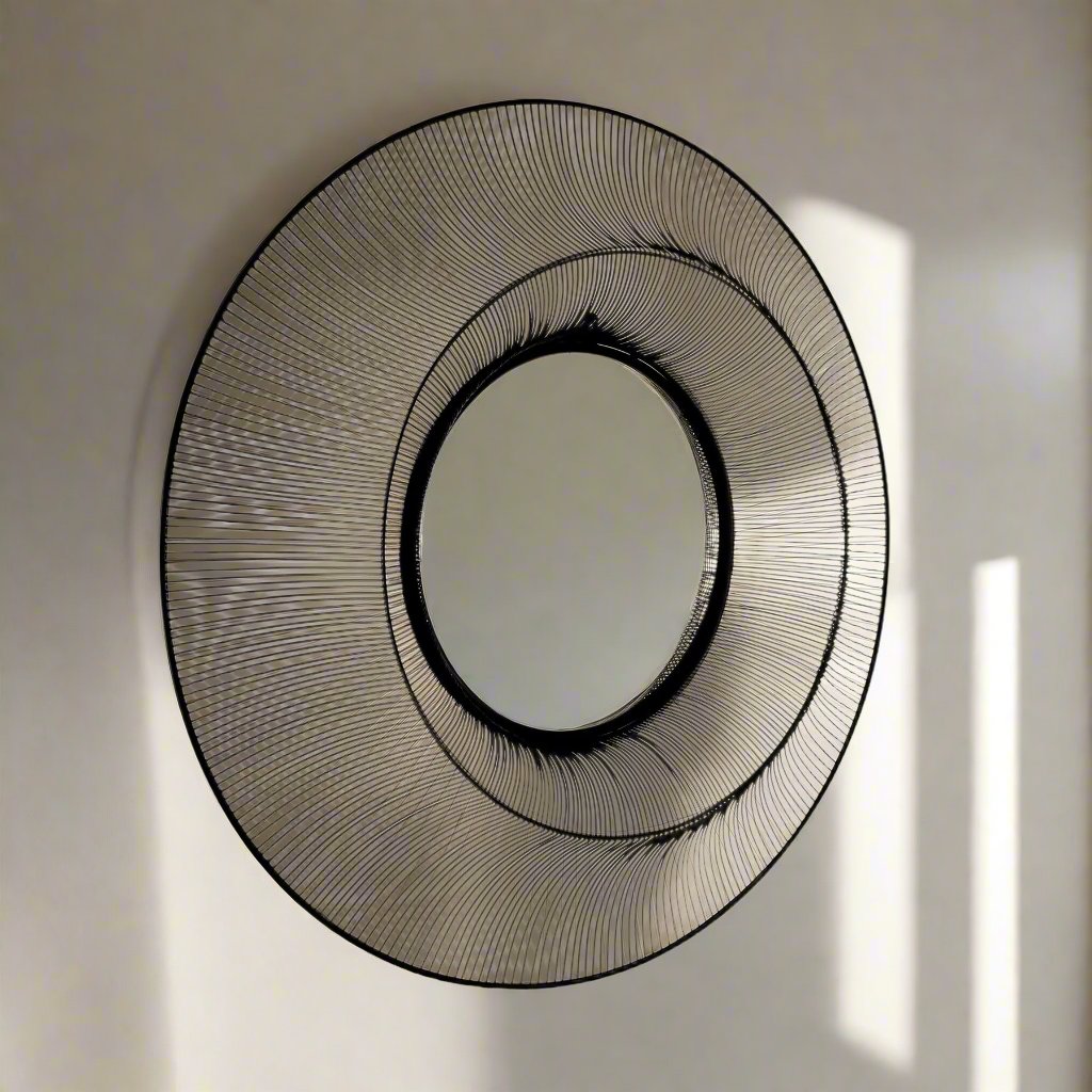 Chico Black Large Wire Mirror