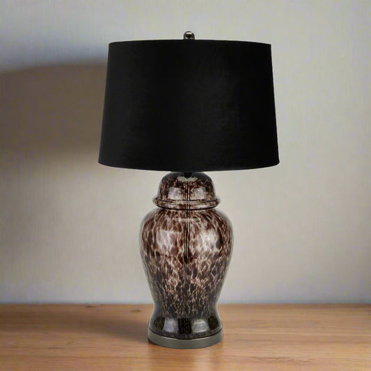 Black Dapple Acanthus Lamp