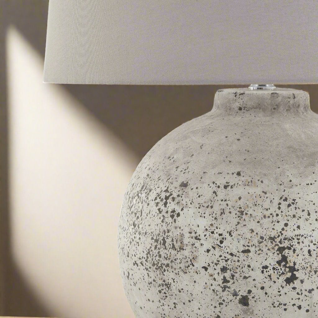 Tiber Large Stone Ceramic Lamp