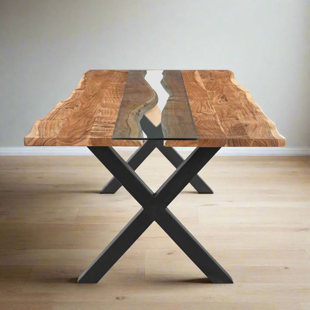 Live Edge Collection Large River Dining Table