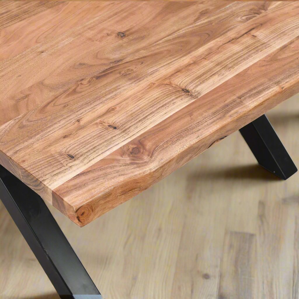 Live Edge Collection Large Square Dining Table