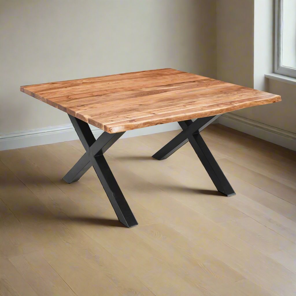 Live Edge Collection Large Square Dining Table