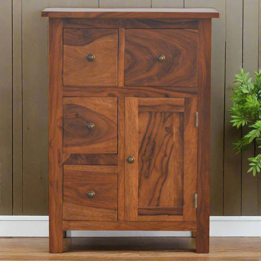 Sheesham 4 Drawer Cabinet