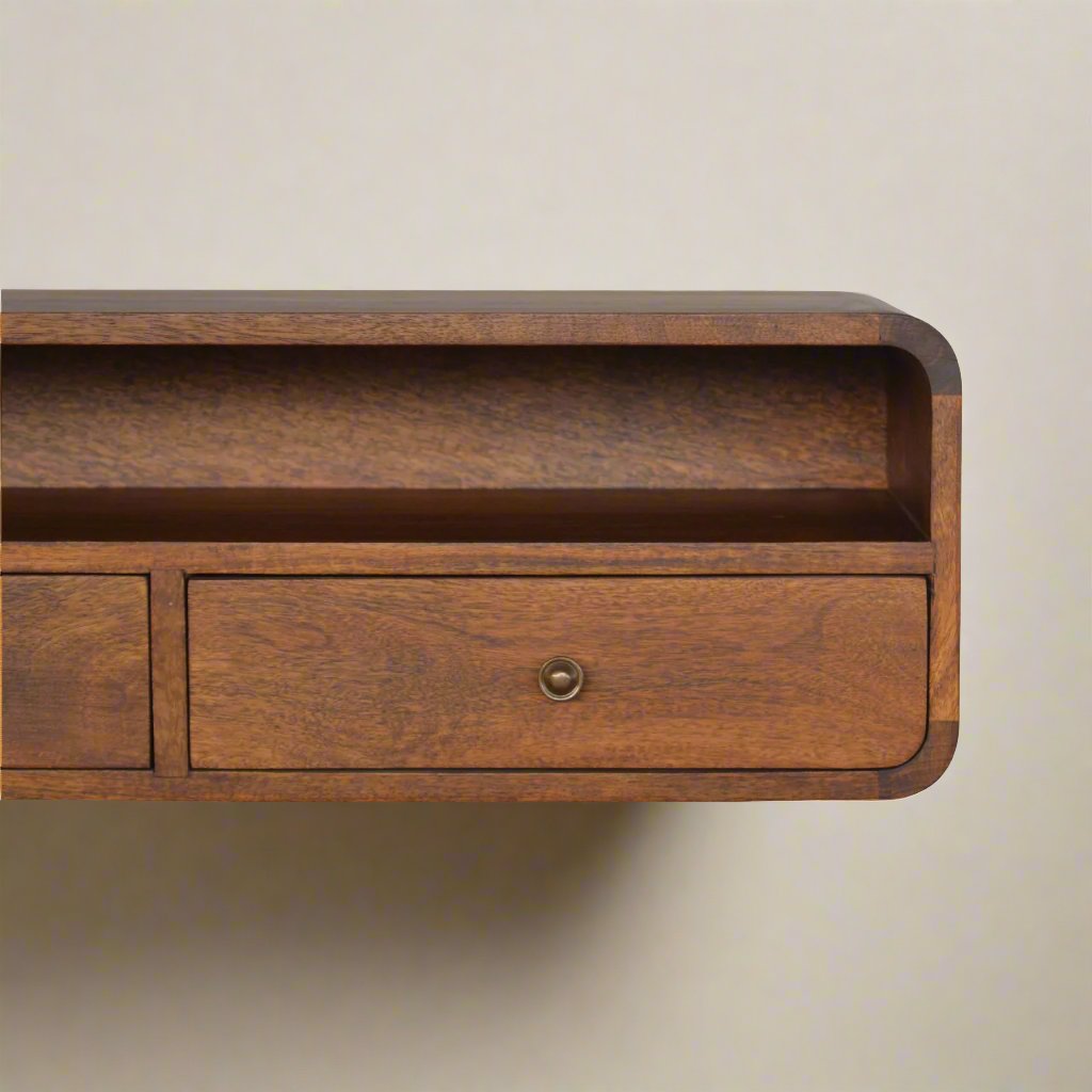 Chestnut Open Floating Console