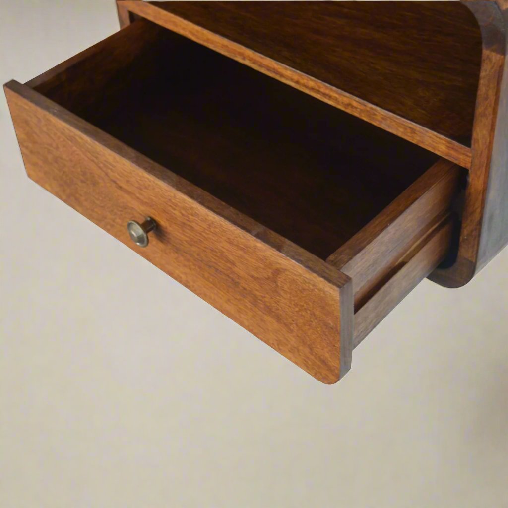 Chestnut Open Floating Console