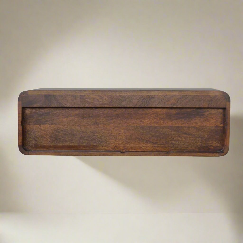 Chestnut Open Floating Console