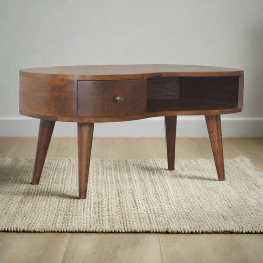 Chestnut Wave Coffee Table