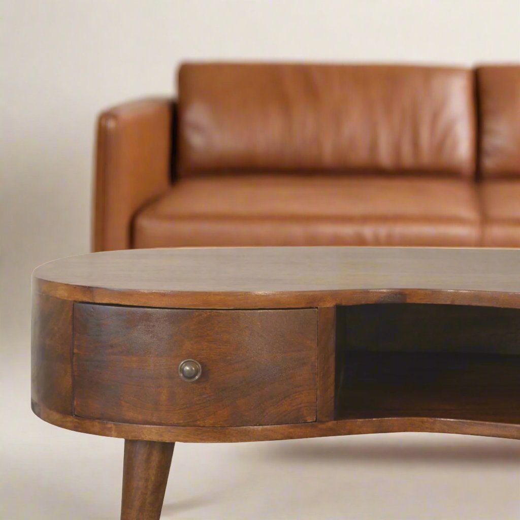 Chestnut Wave Coffee Table