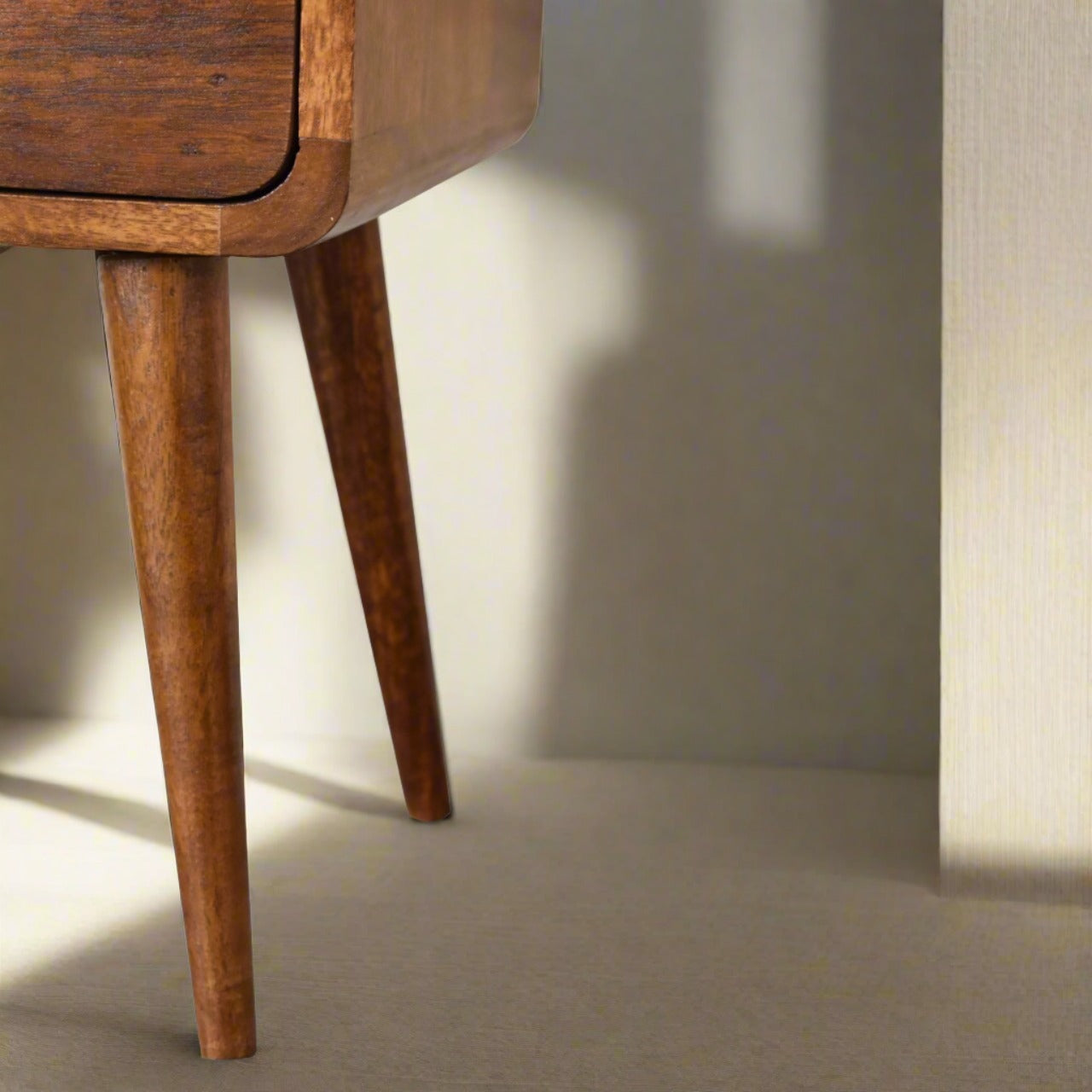 Chestnut finish nightstand