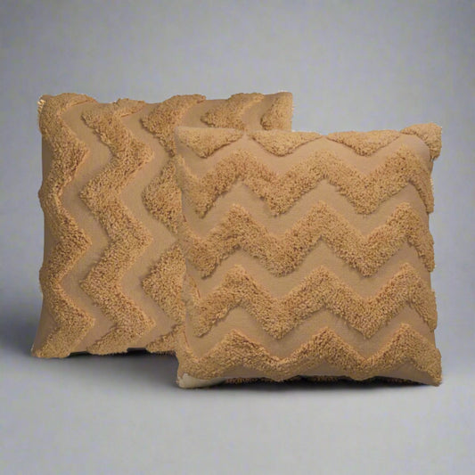 Mustard Zig-zag Cushion Set of 2