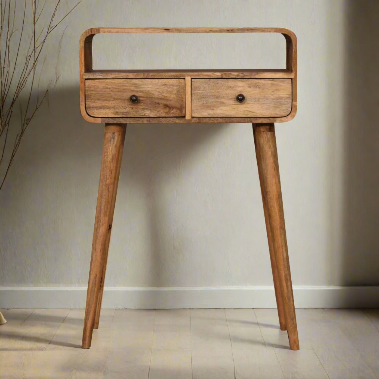 Mini Curved  Console Table