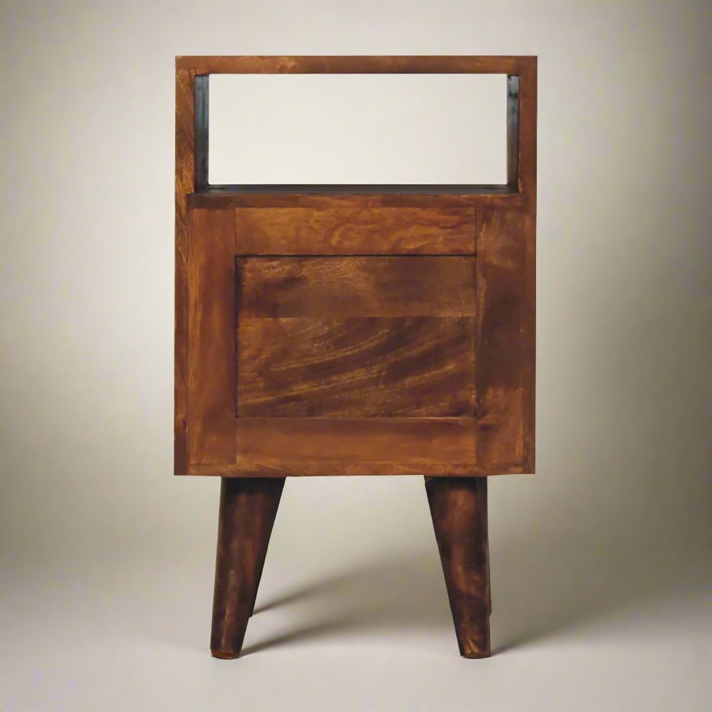 Mini Classic Chestnut Bedside with 2 Drawers