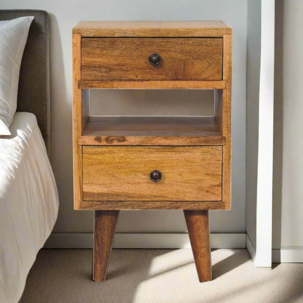 Mini Classic Multi Bedside with 2 Drawers