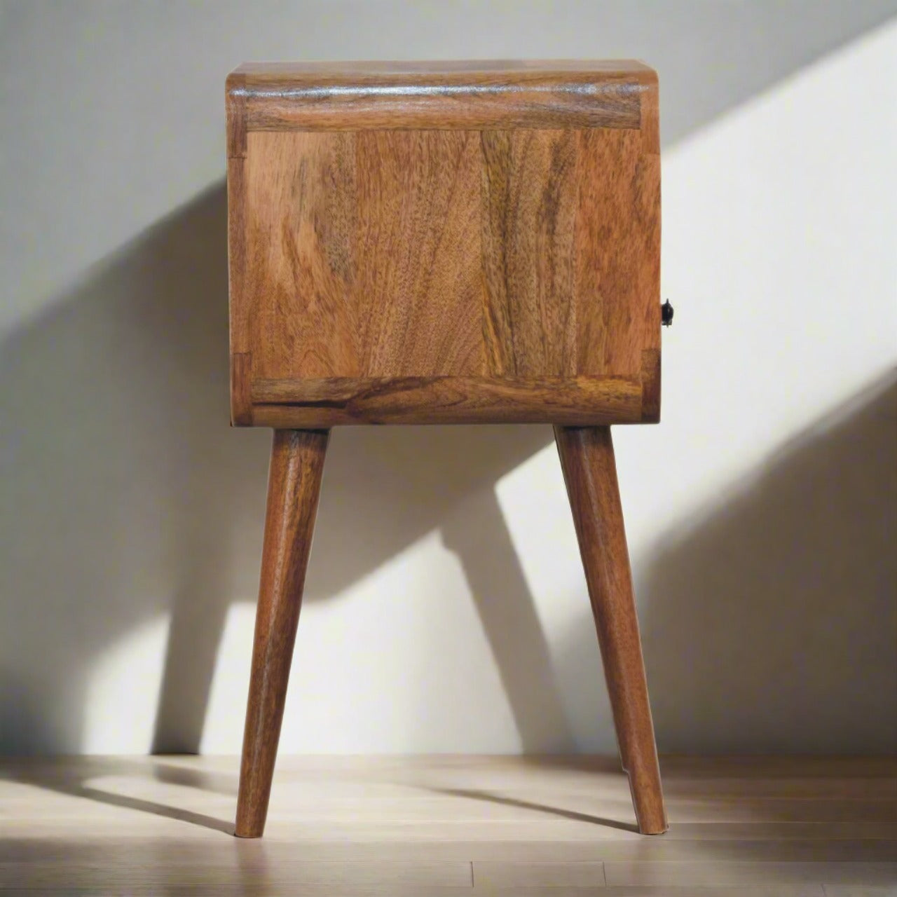 Stylish Mango Wood Bedside Table - Perfect for Any Bedroom