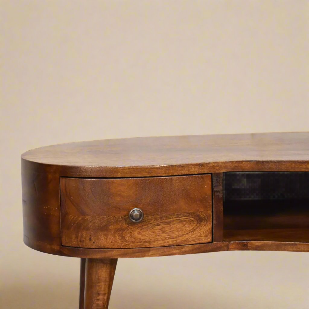 Mini Chesnut Wave Coffee Table