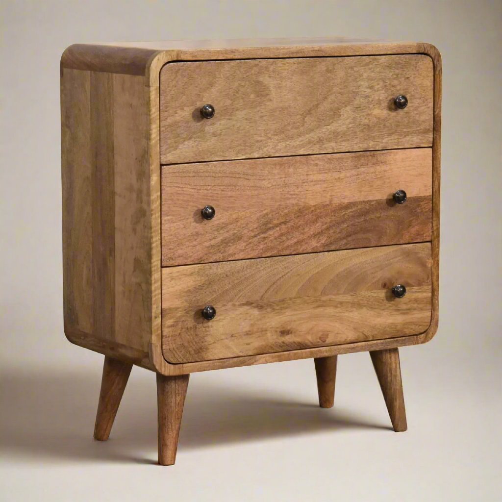 Mini Curved Oak-ish Chest