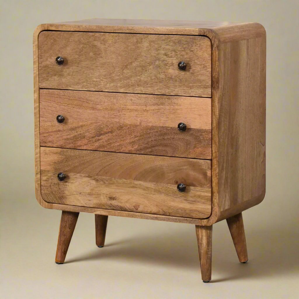 Mini Curved Oak-ish Chest