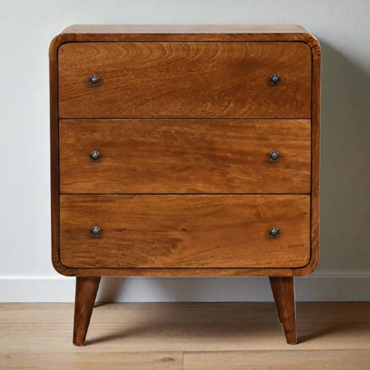 Mini Curved Chestnut Chest