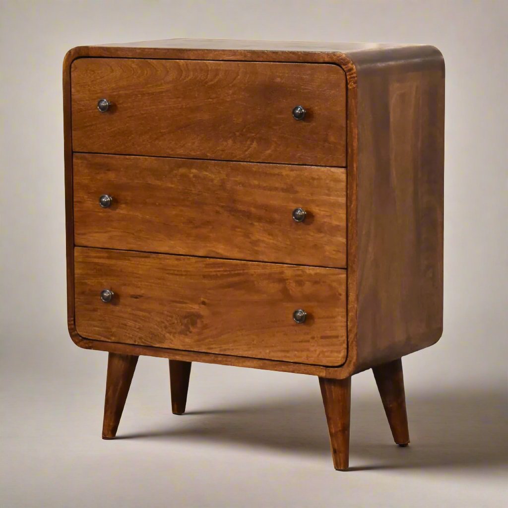 Mini Curved Chestnut Chest