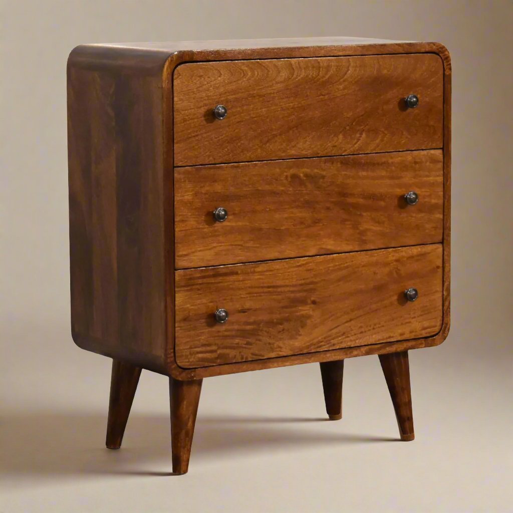 Mini Curved Chestnut Chest