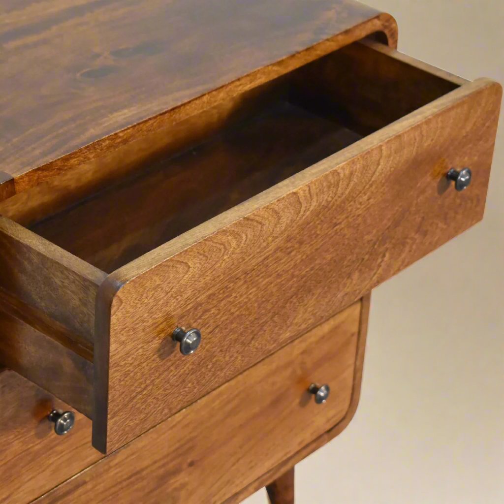 Mini Curved Chestnut Chest