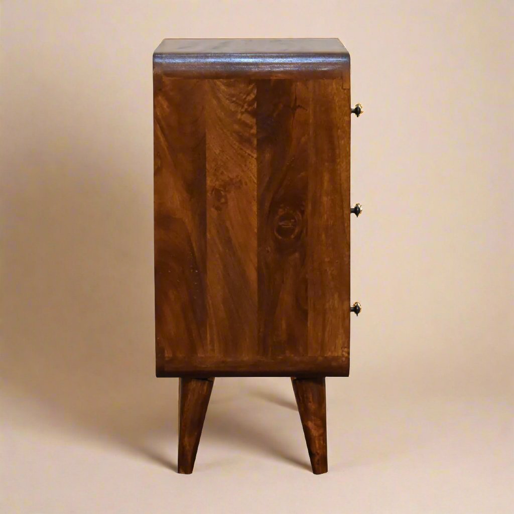 Mini Curved Chestnut Chest