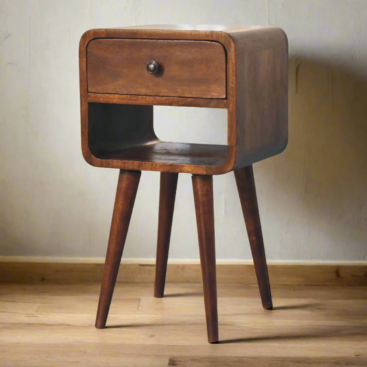 Solid mango wood nightstand