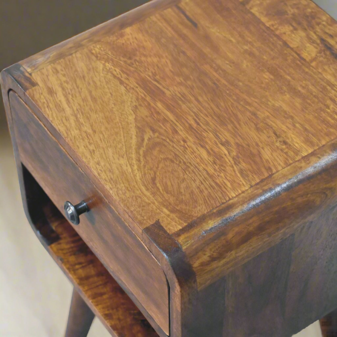 Curved edge nightstand