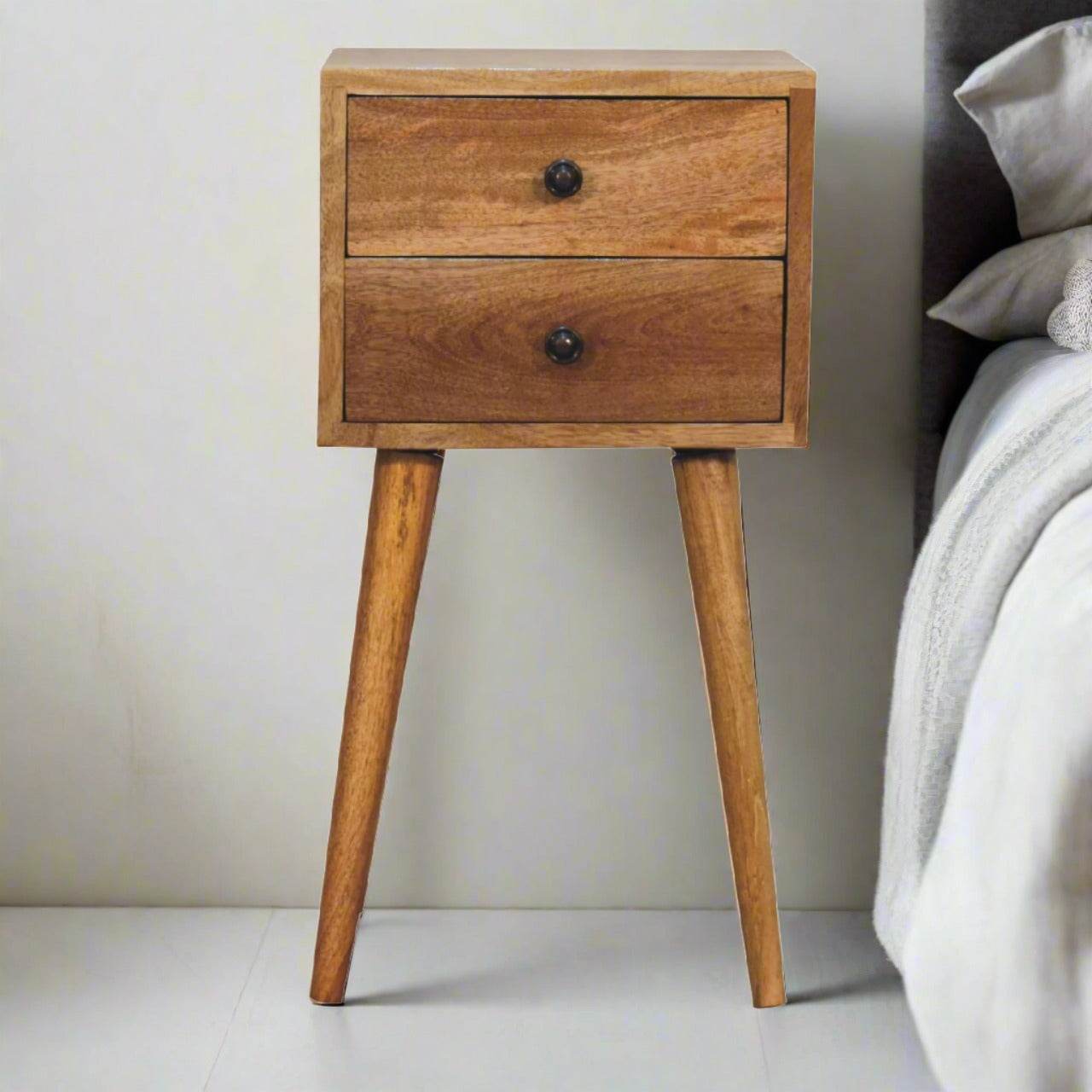 Mini Bedside with 2 Drawers