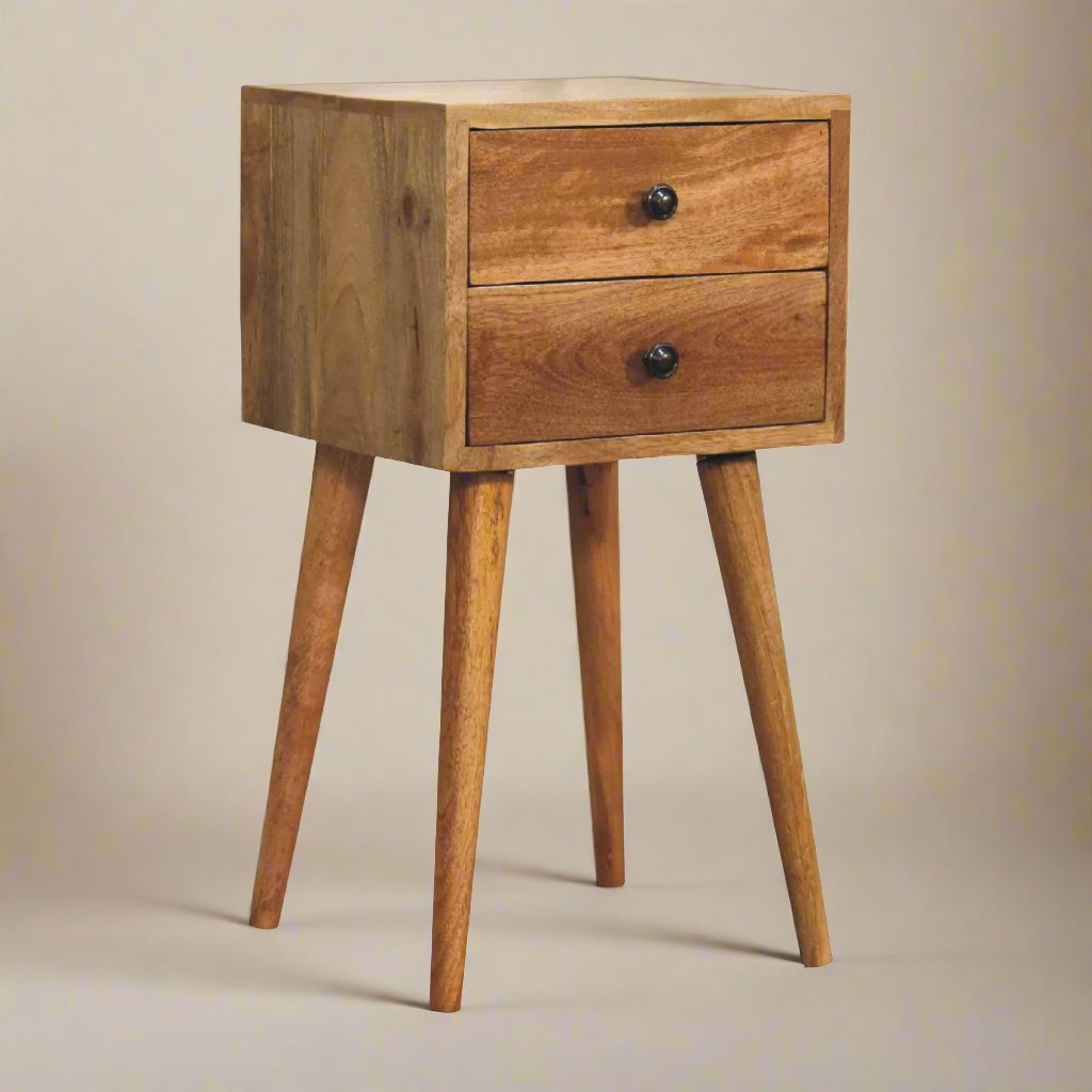 Mini Bedside with 2 Drawers