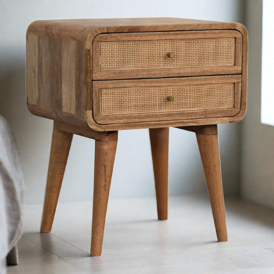 Close-knit Bedside with 2 Drawers