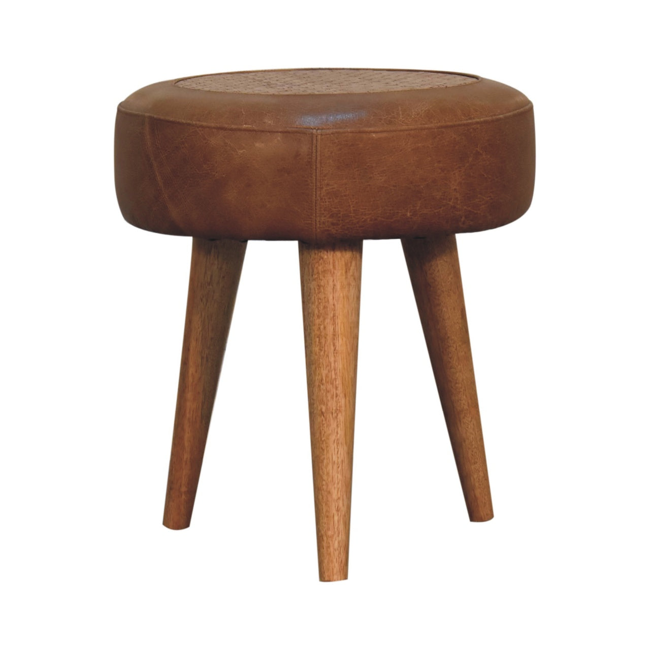 Seagrass Buffalo Footstool