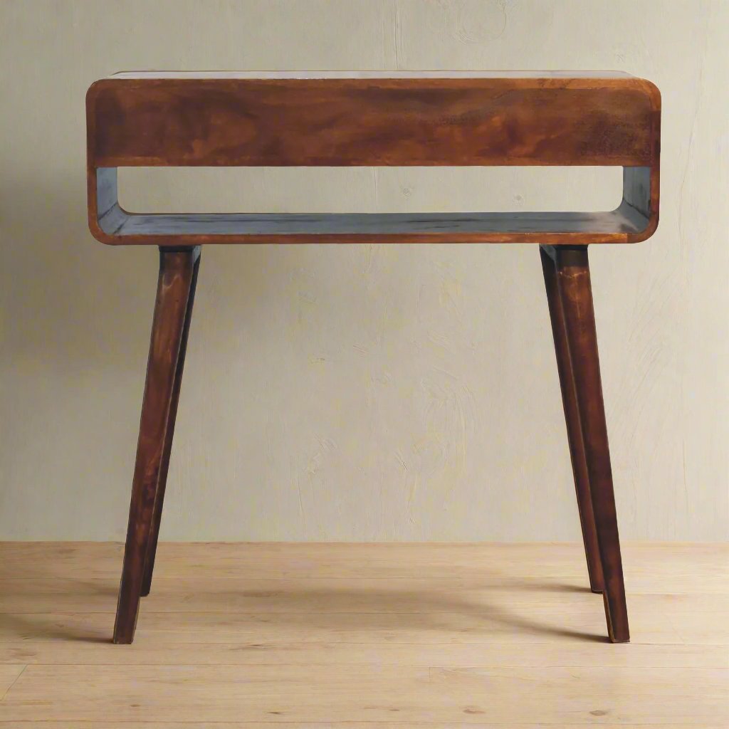 Sonata Chestnut Console Table with Drawers