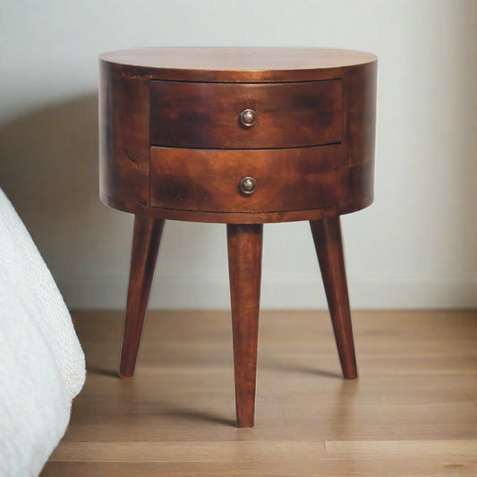 Odyssey Tripod  Bedside with 2 Drawers