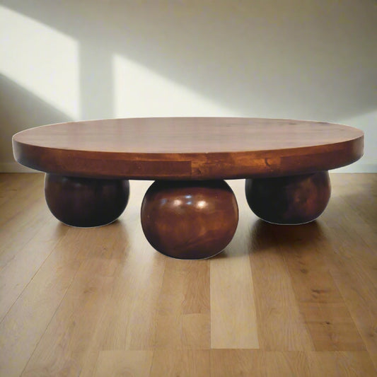 Chestnut Central Ball Table