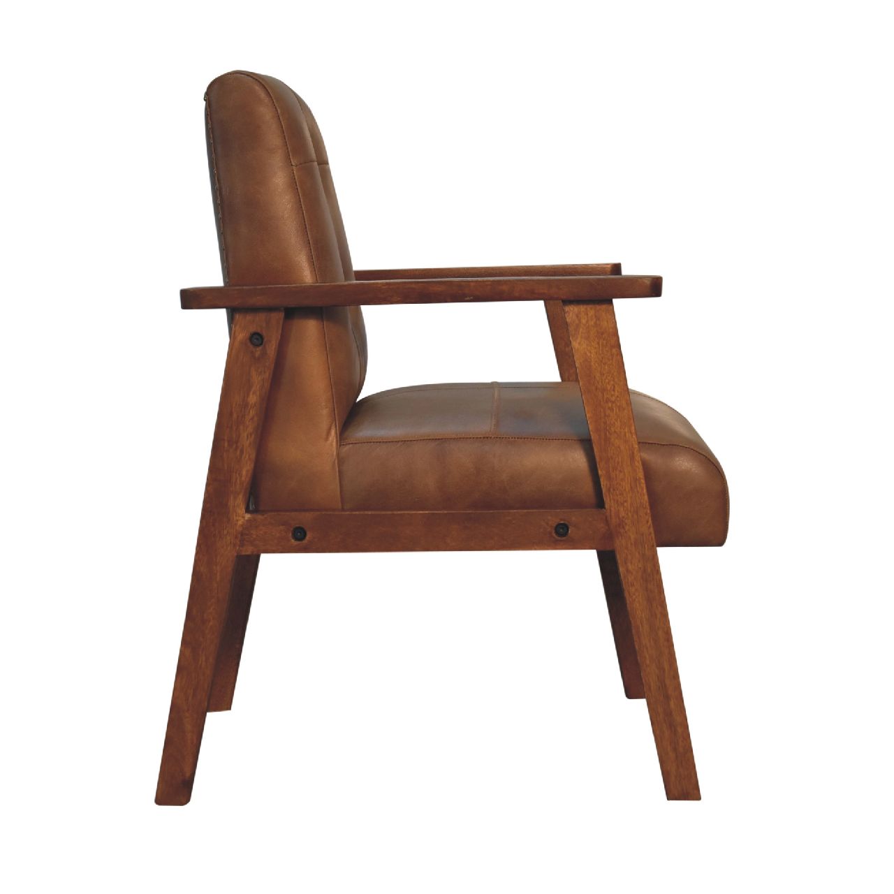 Brown Buffalo Leather Chair