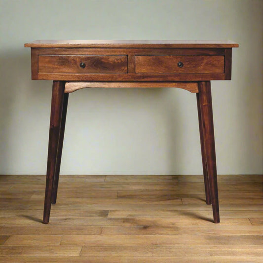 Chestnut Hallway 2 Drawer Console Table