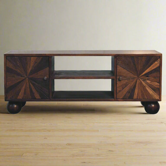 Sunrise Ball Walnut TV Unit